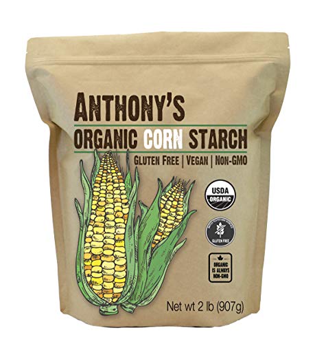 Amidon de maïs biologique Anthony, 2 lb, sans gluten, végétalien et sans OGM