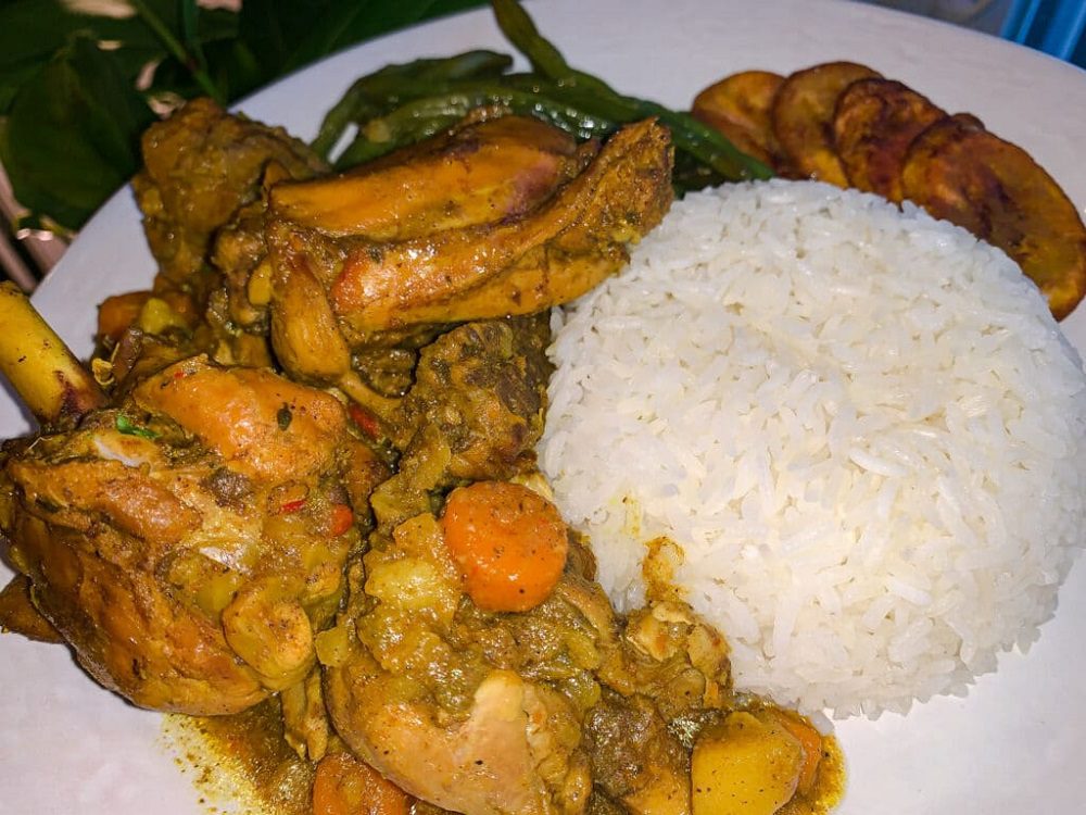 Poulet au curry jamaïcain 