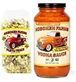 Sauce à la vodka Hoboken Farms: pas de sucre ajouté, pas de gluten, végétarien, sauce pour pâtes gourmandes concentrée sur les plantes (pot unique avec pâtes)