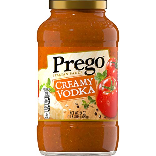 Sauce pour pâtes Prego, sauce à la vodka aux tomates crémeuses, pot de 24 onces (emballage 6)