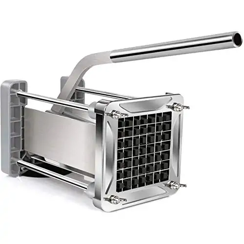 Coupe-frites, Peuplier professionnel Sopito Acier inoxydable avec 1 / 2 -Lame à l'encre idéale pour les pommes de terre Pan-rots