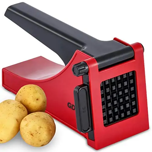 Hachoir à pommes de terre, coupe-frites de pommes de terre facile à nettoyer pour une coupe facile, aggloméré de pommes de terre pour croustilles, carottes, concombres