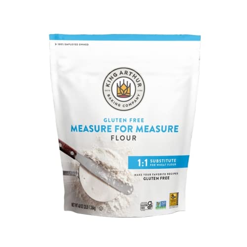 King Arthur, mesure pour mesurer la farine, projet certifié sans gluten, sans OGM vérifié, casher certifié, 3 livres, emballage peut varier